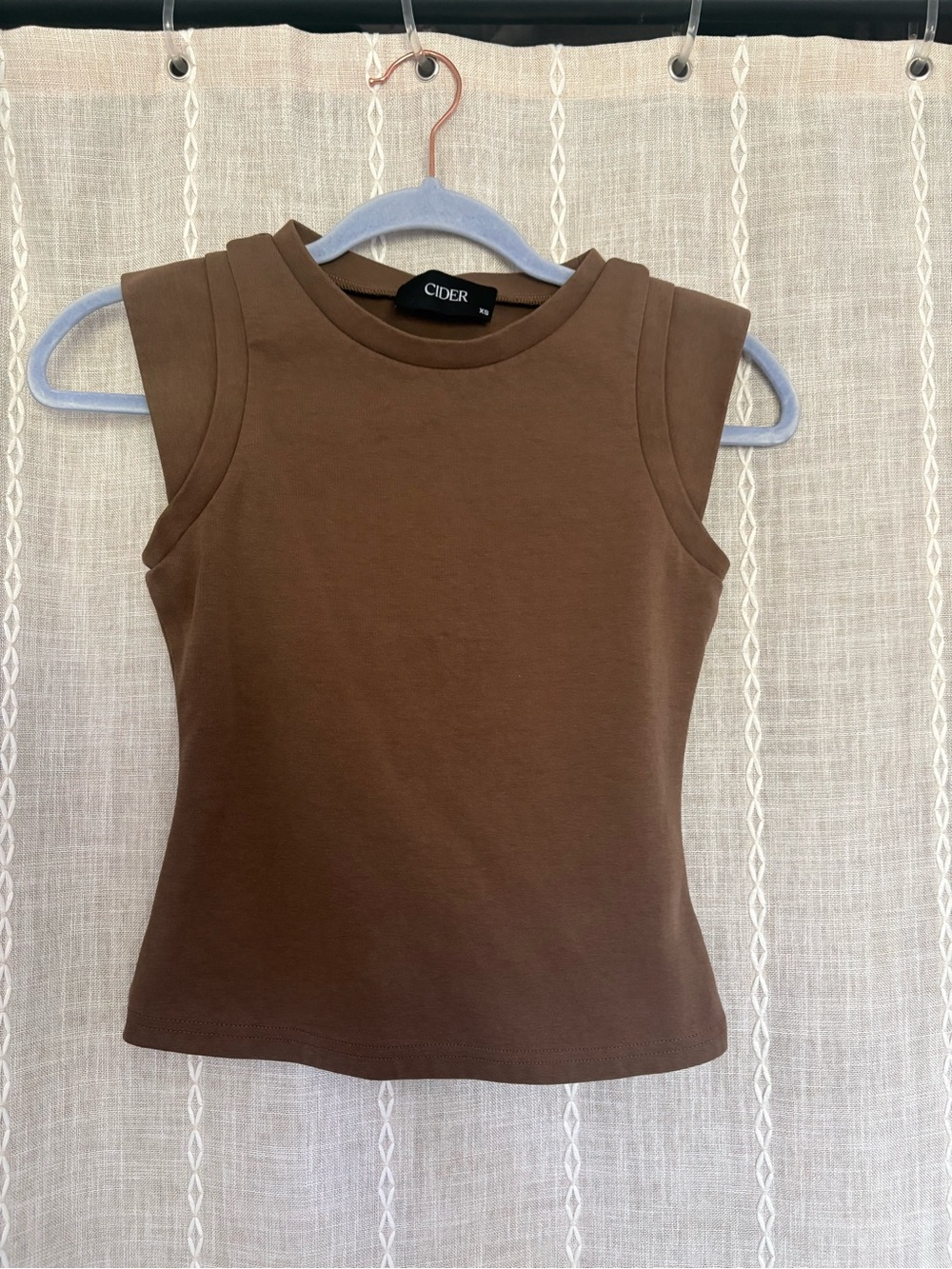 Cider Brown Sleeveless Tank Top
